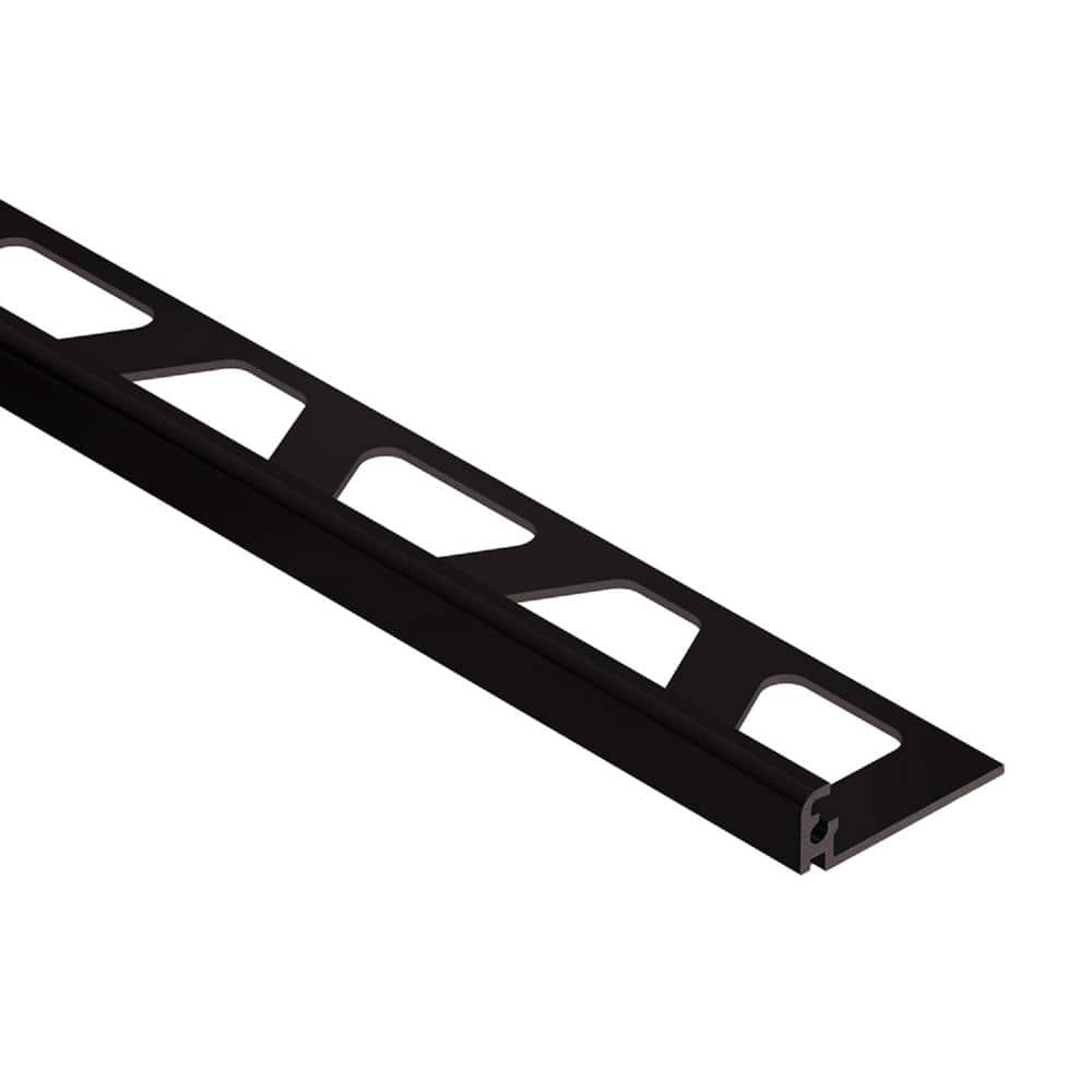 Jolly Bright Black Anodized Aluminum 0.375 in. x 98.5 in. Metal L-Angle Tile Edge Trim price history on PriceWatchPro