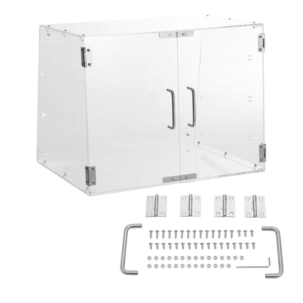 Clear Acrylic 3-Tier Pastry Display Case with Removable Trays