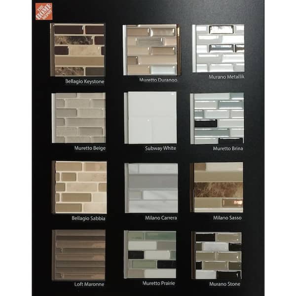 smart tiles Smart Edge Ambra Bronze 18 in. x 0.27 in. Vinyl Peel and Stick  Tile (.034 sq. ft./ 4-pack) SE1077-4 - The Home Depot