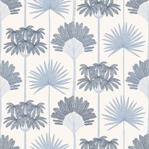 Kentia Blue Peel and Stick Wallpaper
