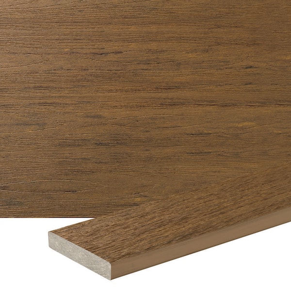 Advanced PVC Vintage 5/4-in x 6-in x 20-ft Square Cypress PVC Deck Board (Actual: 1-in x 5 1/2-in x 20-ft )