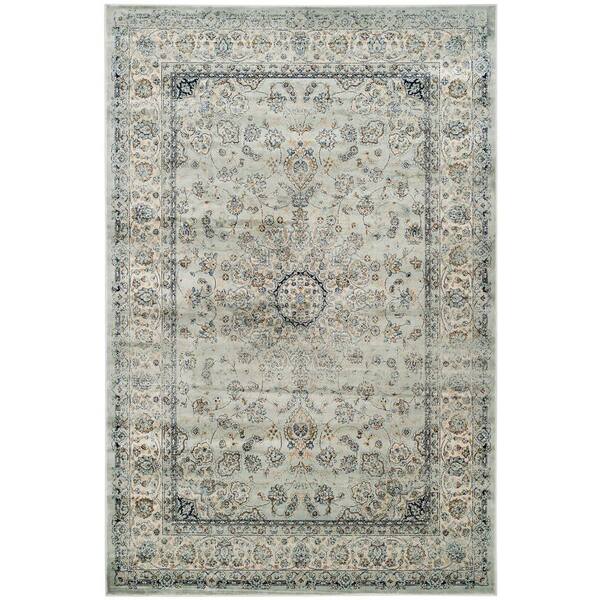 Safavieh Persian Garden Vintage Light Blue/Ivory 7 ft. x 9 ft. Border Area Rug