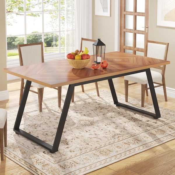 Walnut trestle dining deals table