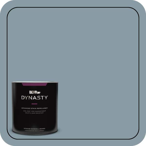BEHR DYNASTY 1 qt. #MQ5-27 Rainy Season One-Coat Hide Eggshell Enamel Interior Stain-Blocking Paint and Primer