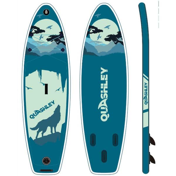 Kahomvis 118 in. Inflatable Stand Up Paddle Board with Accessories