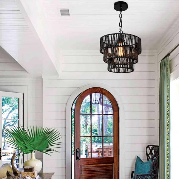 Farmhouse Chandelier Light Fixtures, 4-Light Dining Room Light Fixtures