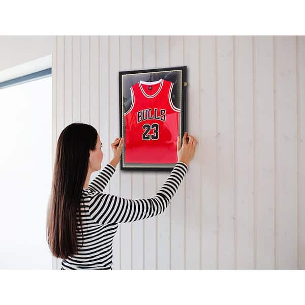 Lux UV Locking Acrylic Wall Mount/Freestanding Jersey Display Case With
