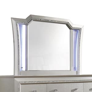 Kaitlyn 1 in. W x 38 in. H Wood LED & Champagne Dresser Mirror