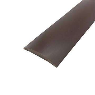 Wellco 1.5 in. x 16.4 ft. Brown Floor Transition Strip Self Adhesive For Joining Floor Gaps, Carpet Threshold Transition FTS15164B