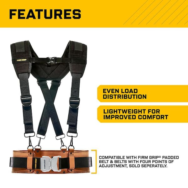 【新品未使用】 BED J.W FORD suspenders FIRM GRIP Build-A-Rig Padded Suspenders 1FG-30300 - The Home Depot