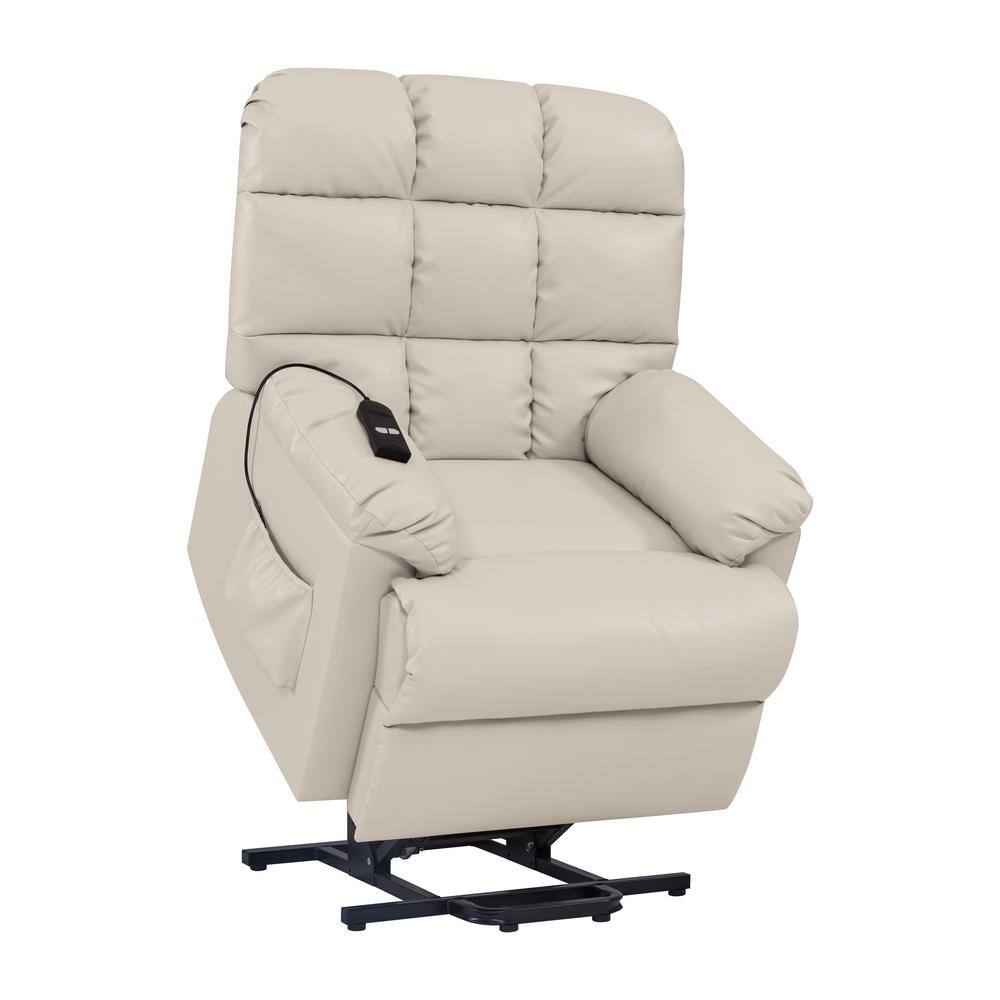 ProLounger Off White Almond Tuff Stuff Polyurethane Fabric Power