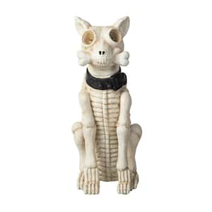 20.50 in. H Ligted Halloween Lighted MGO Skeleton Dog Porch Decor with Timer