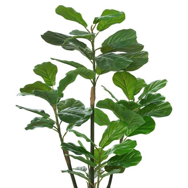 Vanity Art 47 .24 in. H Artificial Fiddle Leaf Fig Tree in Pot (Set of 2)