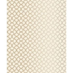 Scale Cream Geometric Cream/Gold Wallpaper Sample