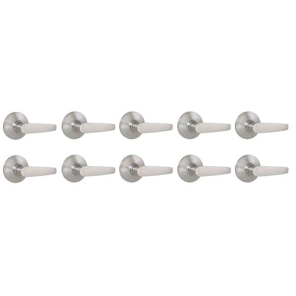 Olympic Stainless Steel Hall/Closet Door Lever 10-Pack
