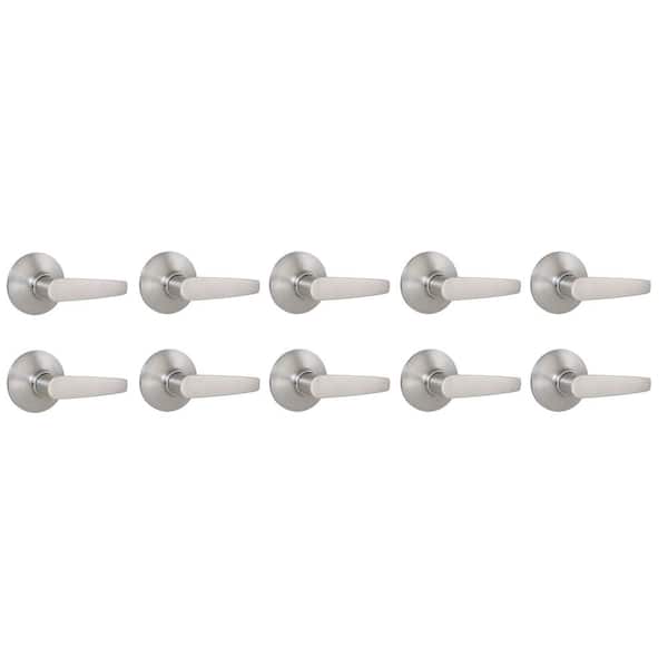 Olympic Stainless Steel Hall/Closet Door Lever 10-Pack