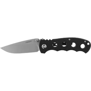 3.5 in. Stainless Steel Straight Edge Spear Point Folding Knife