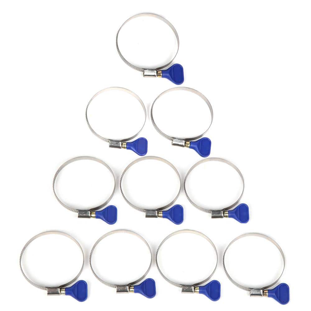 WEN 2.5 in. Steel Hose Clamps for Dryers and Dust Collection Systems