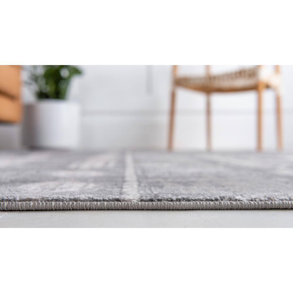 Portland Orford Geometric Indoor Gray Area Rug, 4' x 6'