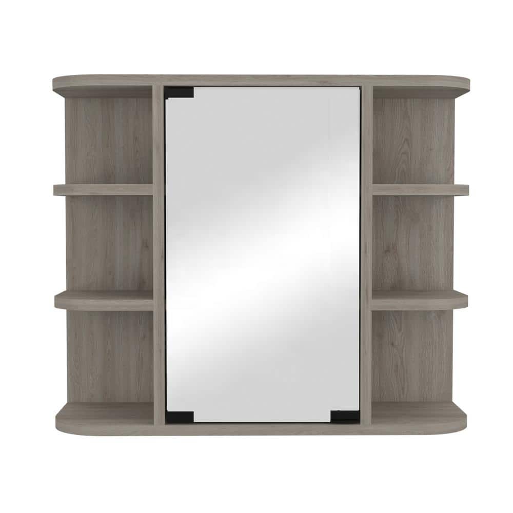 23.62 in. W x 7.48 in. D x 19.68 in. H Bathroom Storage Wall Cabinet with M