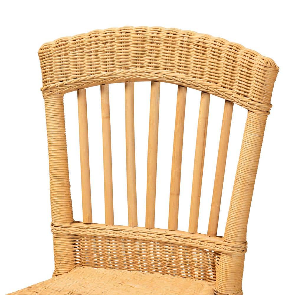 Barito Natural Rattan Bohemian Counter Height Stool