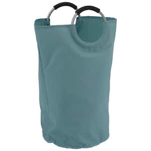 Soft Handle Chic Nylon Laundry Bag in Aqua
