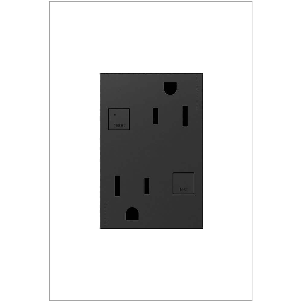 Legrand Adorne 15A Tamper-Resistant Self-Test GFCI Outlet White