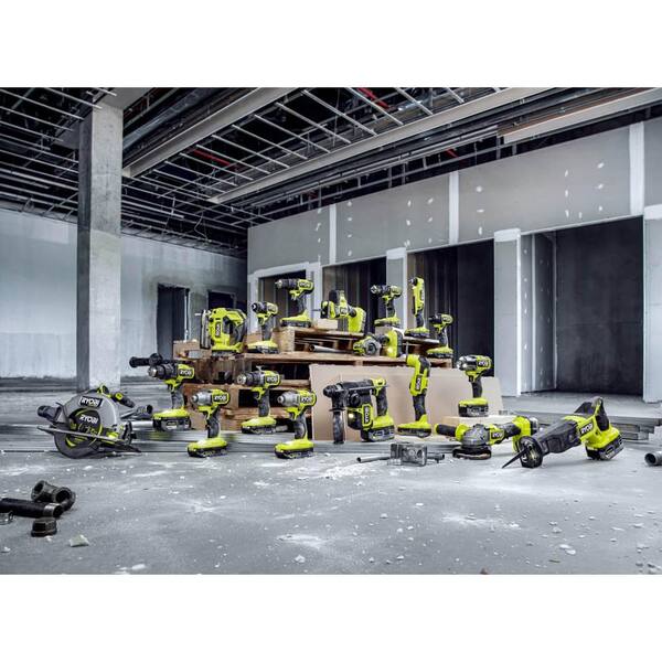 RYOBI - ONE+ HP 18V Brushless Cordless 1/2 in. Hammer Drill Kit with (2) 2.0 Ah Batteries, Charger, and Bag