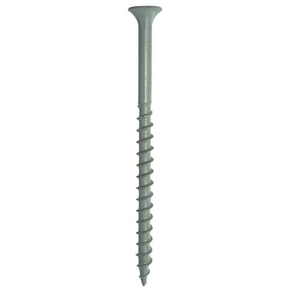 #9 x 3 in. #2 Phillips Bugle Head Coarse Thread Coated Exterior Wood Deck Screws 25 lb. Box