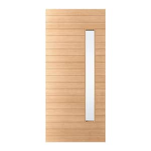 ETO DOORS Rome 36 in. x 96 in. Universal/Reversible 1 Lite White