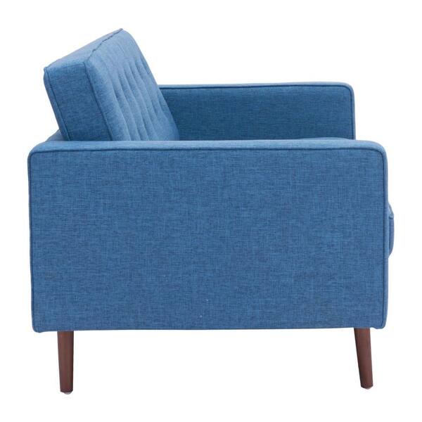ZUO - Puget Blue Cotton Linen Blend Sofa