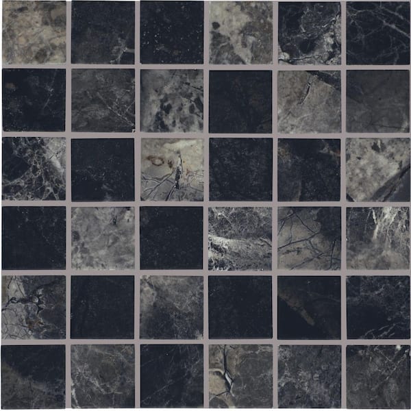 Daltile Santa Loma Nightfall 3 in. x 3 in. Matte Ceramic Mosaic Tile Sample