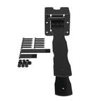 22.375 in. x 4.25 in. Black Drive Gate Strap Hinge