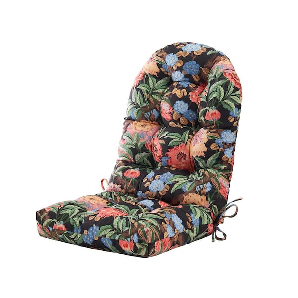 BLISSWALK 48 in. x 21 in. x 4 in. Outdoor Patio Chair Cushion for Adirondack High Back Tufted Seat Chair Cushion in Floral WGBFL176