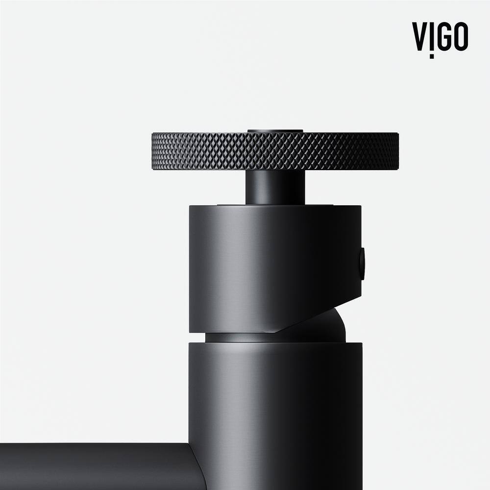 Matte Black Brass Single Handle Bathroom Faucet