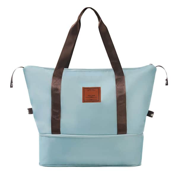 3-Piece Blue Carry-on and Lightweight Hardshell ABS Luggage Set