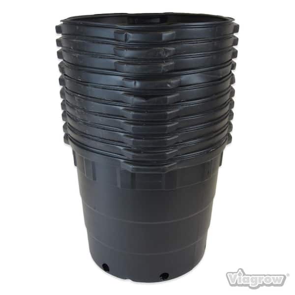 10 Gal. Round Plastic Nursery Pots (10-Pack)