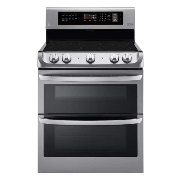 LG 7.3 cu. ft. Double Oven Electric Range with ProBake Convection Oven and EasyClean in Stainless Steel
