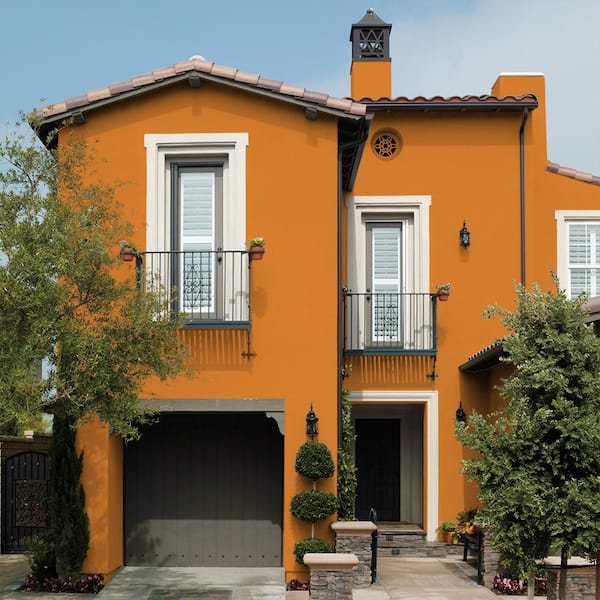 burnt orange exterior house colors