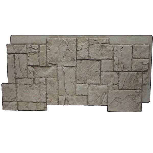 Superior Building Supplies Faux Windsor Stone 24-3/4 in. x 48-3/4 in. x 1-1/4 in. Panel Creamy Beige