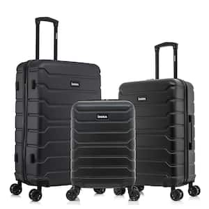 Trend 20 in./24 in./28 in. Black Lightweight Hardside Spinner 3-Piece Set