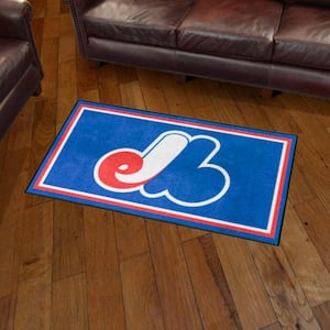 Montreal Expos 3ft. x 5ft. Plush Area Rug