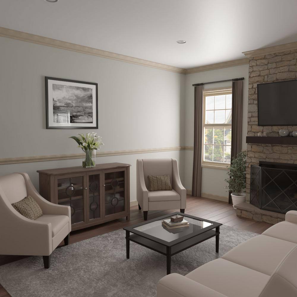 96" Natural Poplar Solid Wood Crown Molding