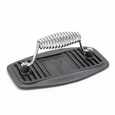 Lodge Cast Iron Grill Press with Cool Grip Spiral Handle LGP3 - The Home  Depot
