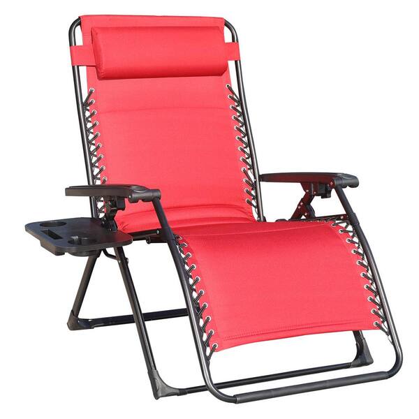 Red Padded Zero Gravity Chair HGFC002 The Home Depot
