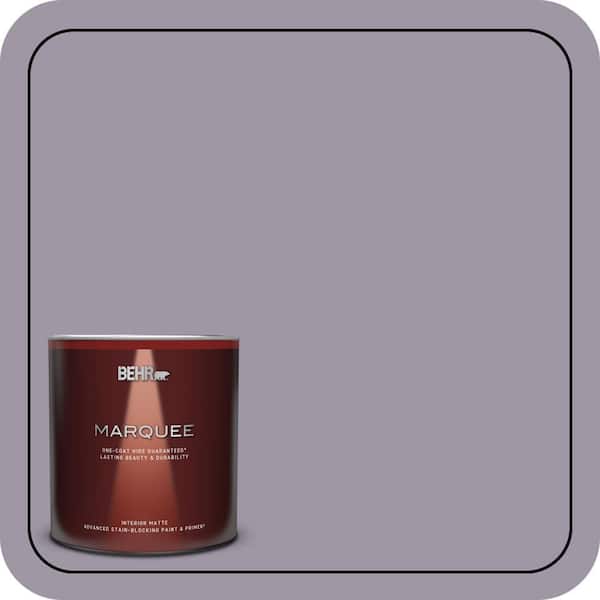 BEHR MARQUEE 1 qt. #N100-4 Fortune One-Coat Hide Matte Interior Paint & Primer