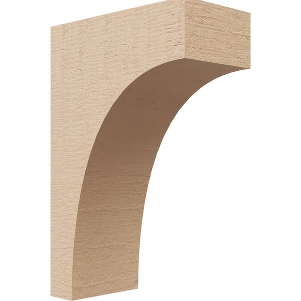 Ekena Millwork 3 in. x 9 in. x 6 in. Classic Stockport Rough Cedar Woodgrain TimberThane Corbel, Primed Tan