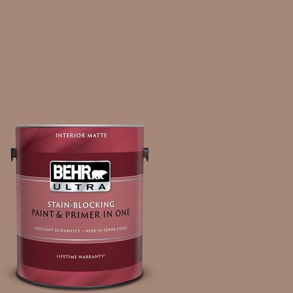 BEHR ULTRA 1 gal. #UL130-18 Tribal Pottery Matte Interior Paint and Primer in One