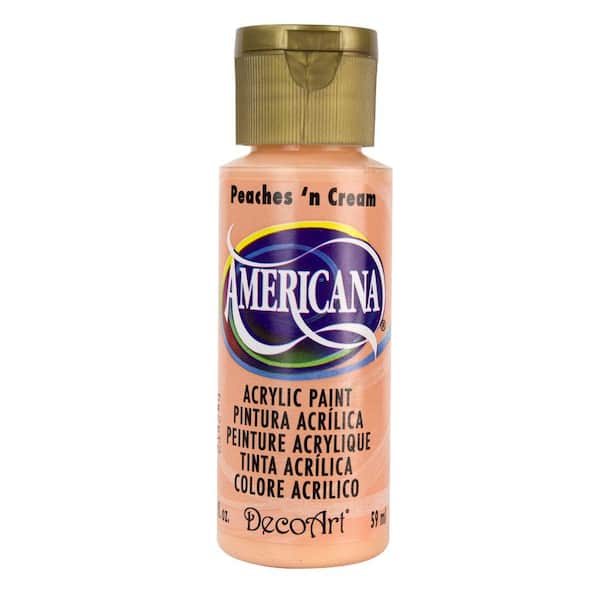 DecoArt Americana 2 oz. Peaches 'n Cream Acrylic Paint DAO23-3 - The Home  Depot