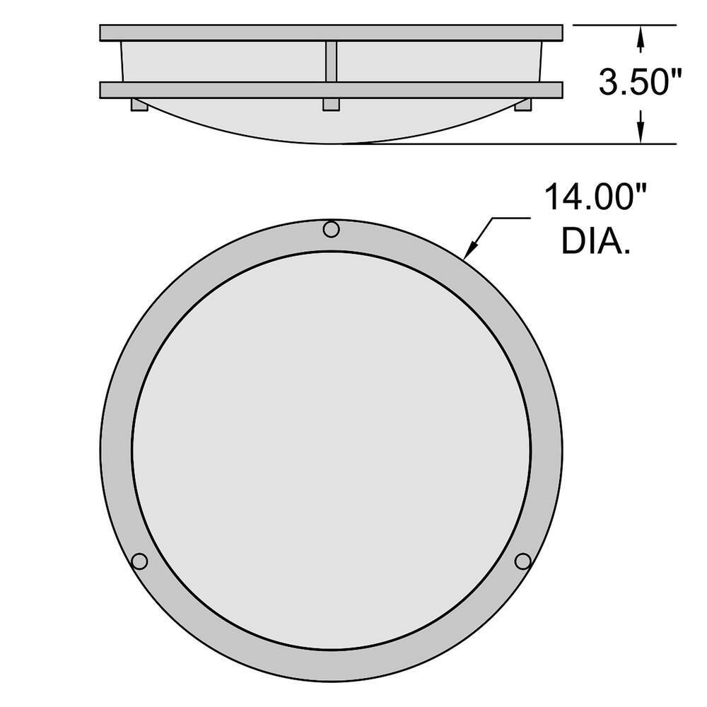 Solero III Matte Black LED Flush Mount Light